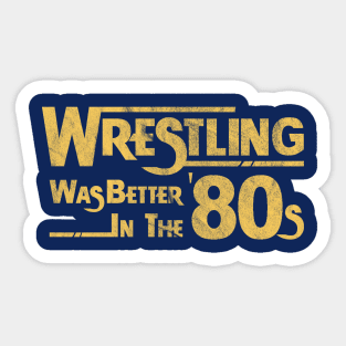 80s Wrestling Sticker